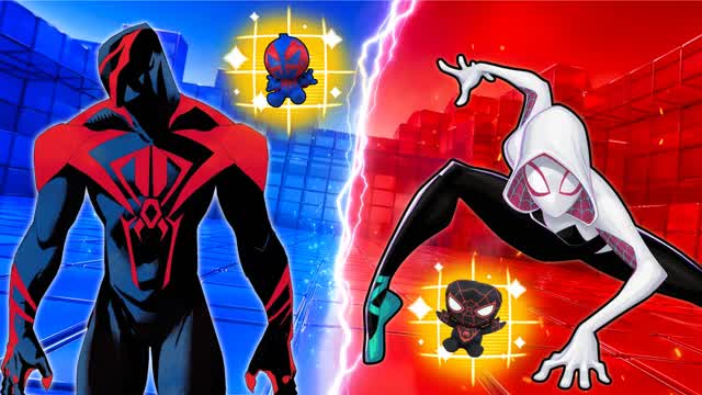 RVB 🔴🔵RED VS BLUE SPIDERVERSE — Fortnite Creative map cover art
