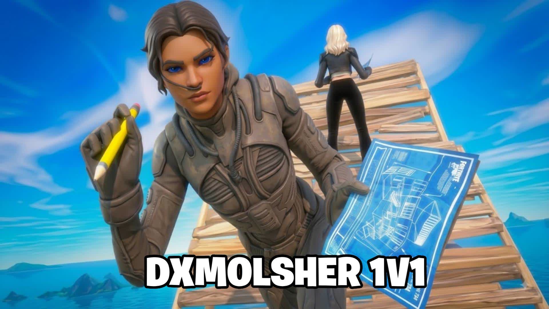 1v1 Build Fights [DXMOLSHER] — Fortnite Creative map