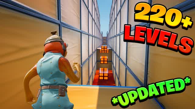 🔥EASY 220+ DEFAULT PARKOUR🔥 — Fortnite Creative map cover art