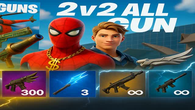 2V2 WITH EVERY GUN — Fortnite Creative map cover art
