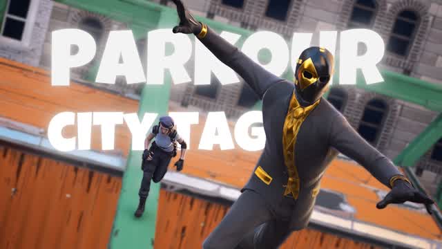 Big Parkour City Tag — Fortnite Creative map cover art