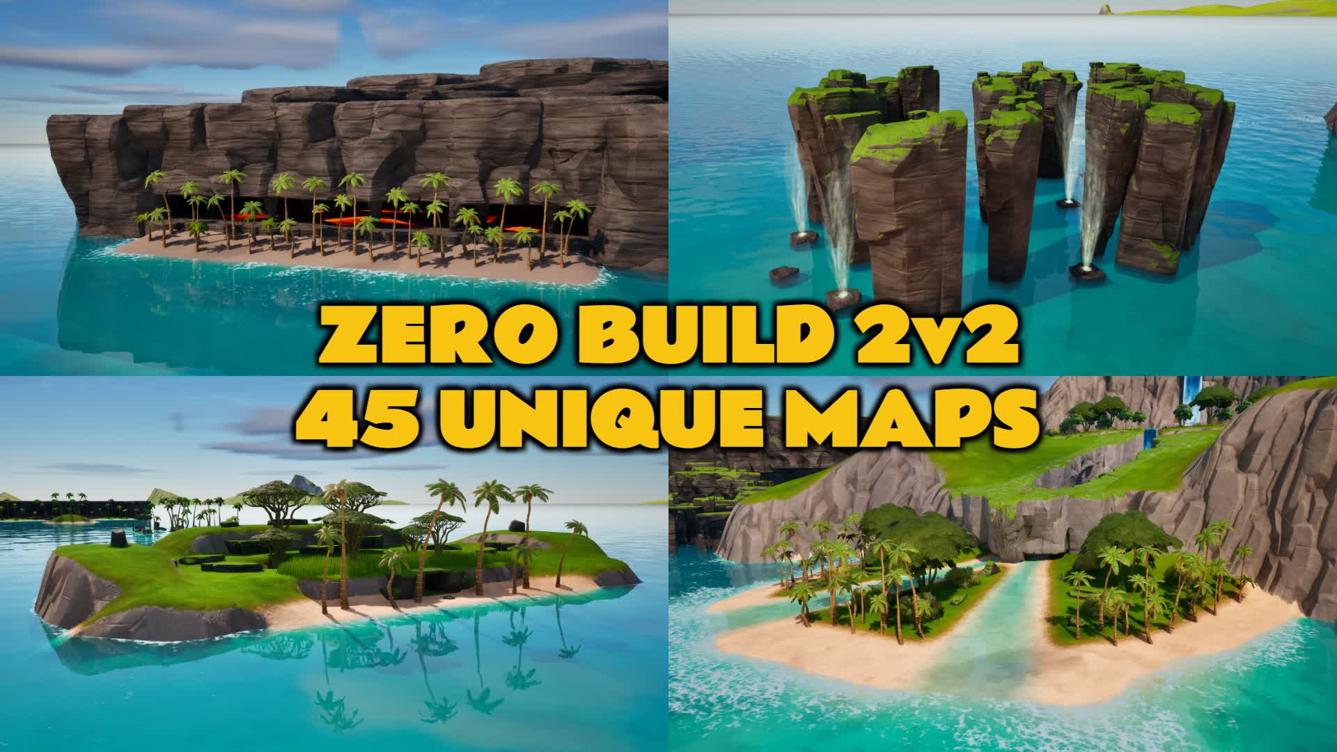 Tropical Islands - 2v2 Zero Build 2v2 β Fortnite Creative map