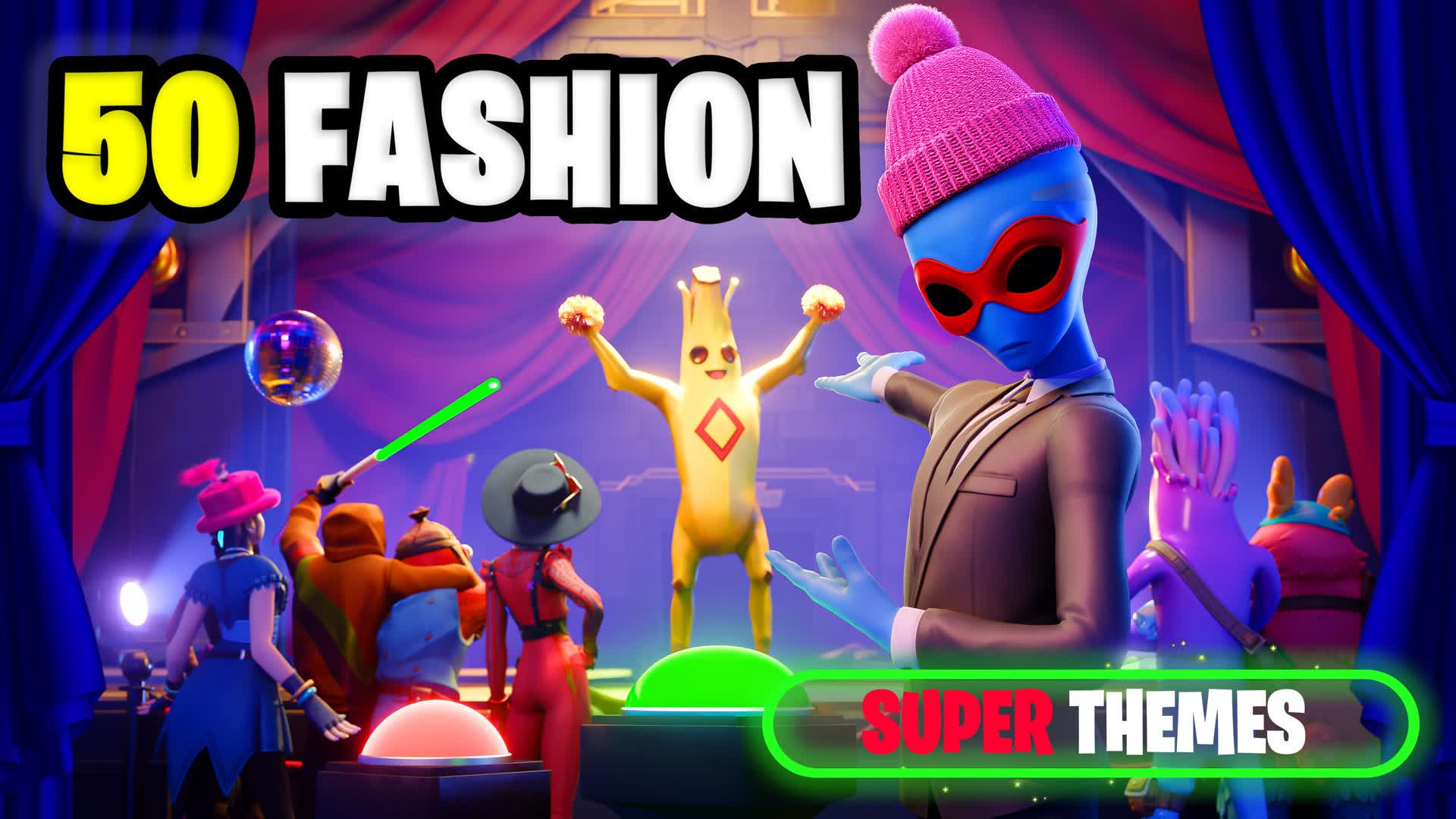 50‑Player Fashion Show — Fortnite Creative map