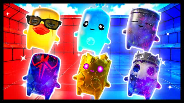 ONE CLEAN MOVE RED VS BLUE 🔴🔵 — Fortnite Creative map cover art