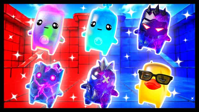 BLUE VS RED SPEED WITH CONTROL 🔵🔴 — Fortnite Creative map