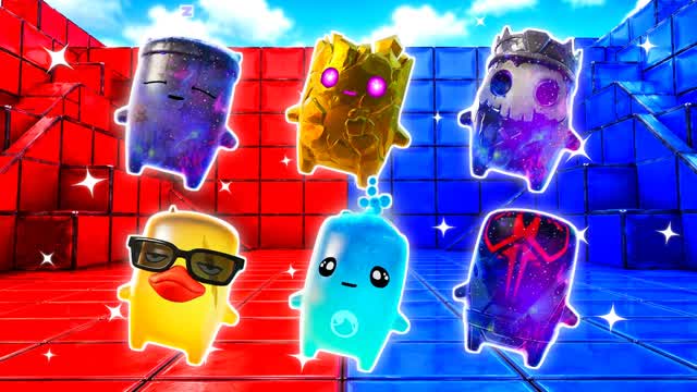 BLUE VS RED HOT FRAME 🔵🔴 — Fortnite Creative map cover art