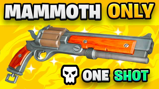 🎯MAMOTH CROSSHAIR ONE SHOT⭐ — Fortnite Creative map cover art