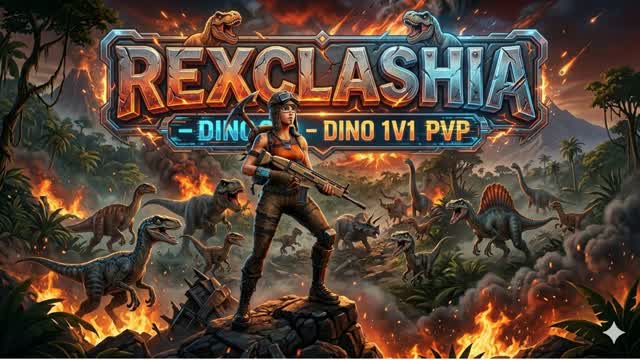 🦖 REXCLASHIA – DINO 1V1 PVP 🦖 — Fortnite Creative map cover art