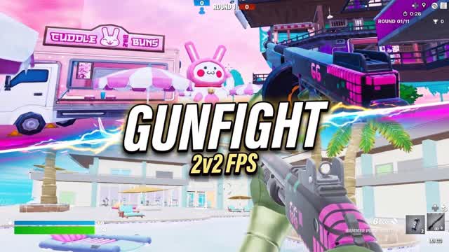 Gunfight 2V2 FPS — Fortnite Creative map