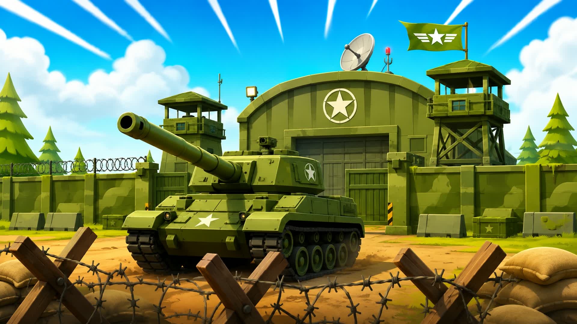 MILITARY BASE — Fortnite Creative map