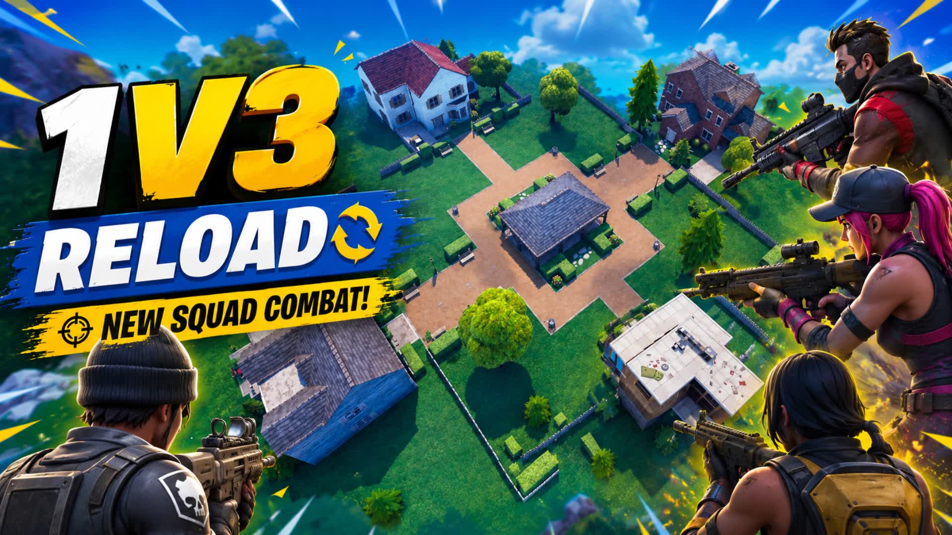 RELOAD 1V3 — Fortnite Creative map