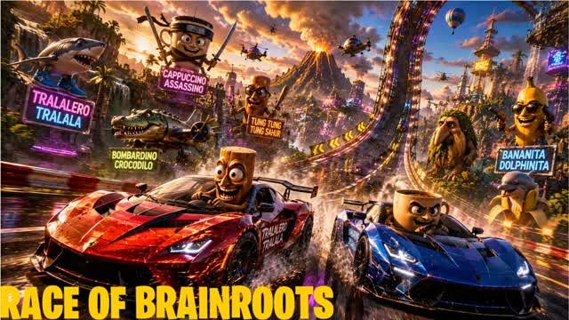 MEGA RACE BRAINROOTS — Fortnite Creative map