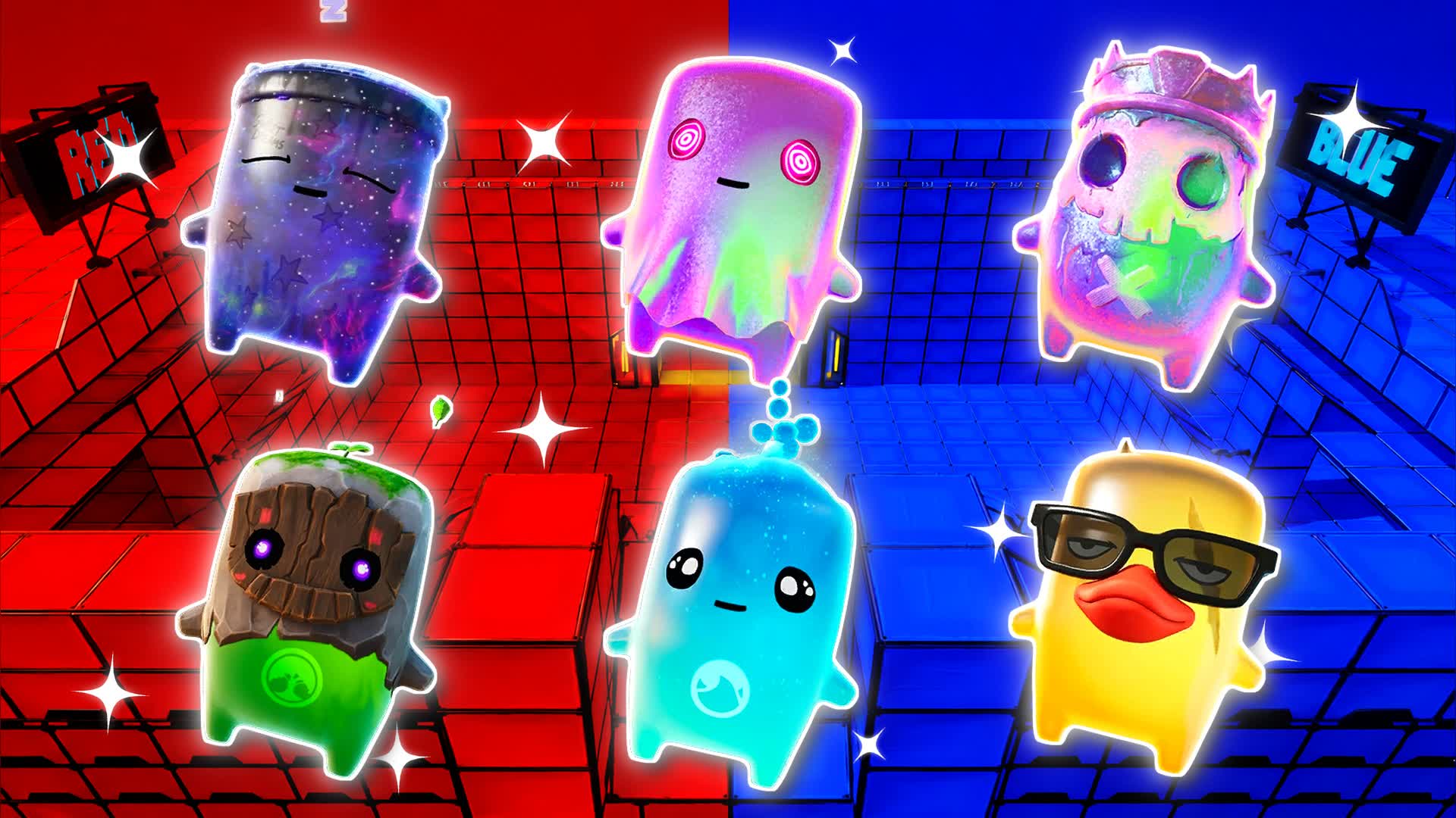 RED VS BLUE BRAVE CURRENT 🔴🔵 — Fortnite Creative map