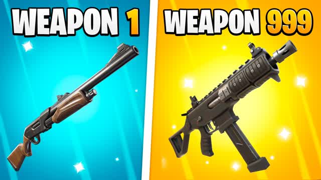 CRAZY GUN GAME 🎯 — Fortnite Creative map cover art