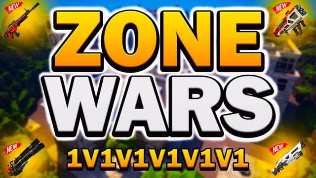 🌪️ZONE WARS (1V1V1V1V1V1)🕙 — Fortnite Creative map cover art