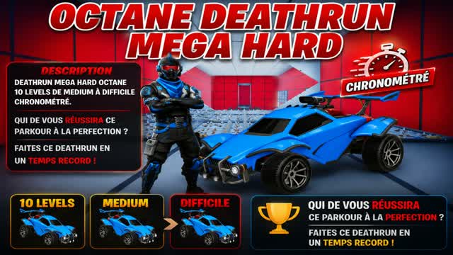 Octane Deathrun Mega Hard — Fortnite Creative map cover art