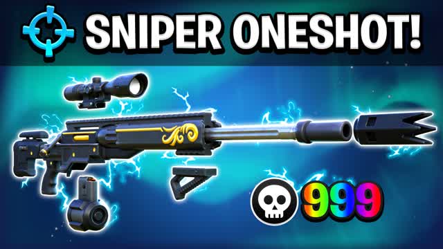 AMAZING SNIPER ONE SHOT ✨ — Fortnite Creative map cover art