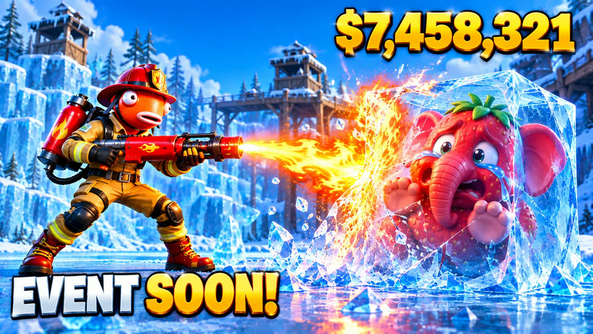 🔥 FIRE FLAMETHROWER BRAINROTS🧊 — Fortnite Creative map