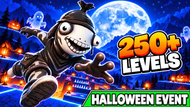 🎃 250+ Medium Halloween Deathrun 🎃 — Fortnite Creative map