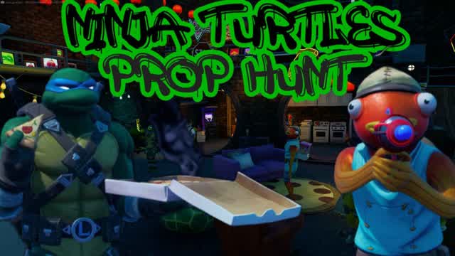 Ninja Turtles Prop Hunt — Fortnite Creative map cover art