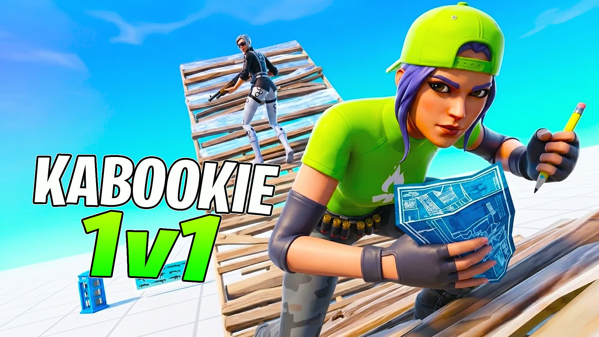Kabookie 1V1 Build Fights — Fortnite Creative map