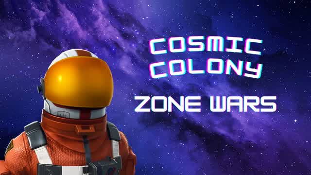 Cosmic Colony Zone Wars — Fortnite Creative map cover art