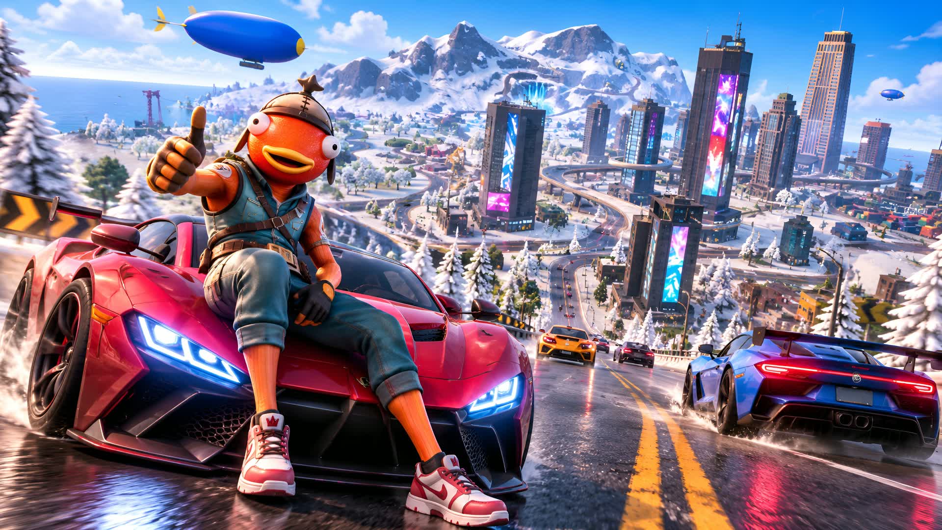 CITY DRIVE 🚗 OPEN WORLD — Fortnite Creative map