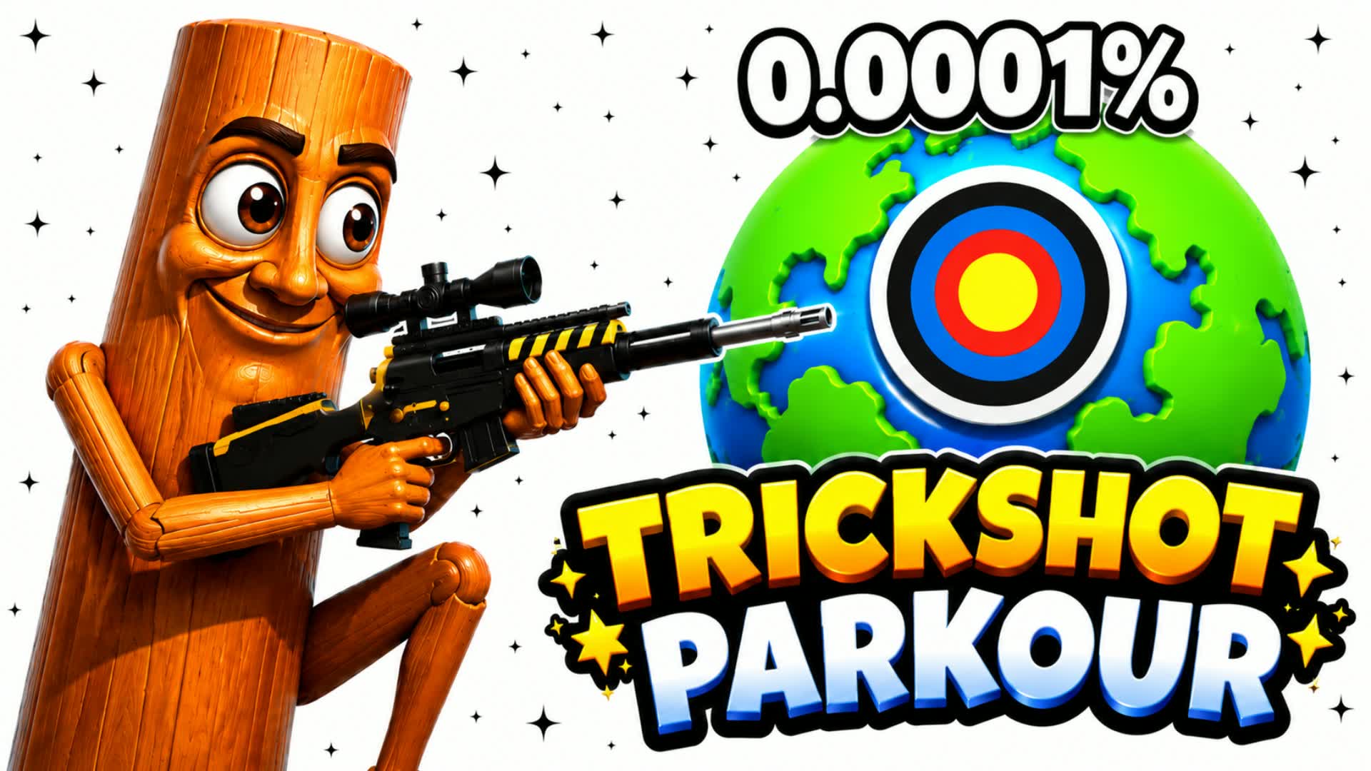 CRAZY TRICKSHOT PARKOUR 100+ LVL — Fortnite Creative map