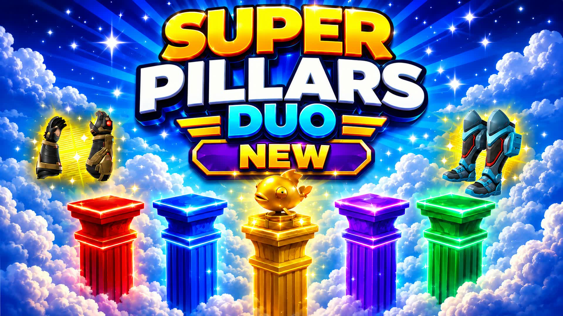 SUPER PILLARS DUO With Friends — Fortnite Creative map