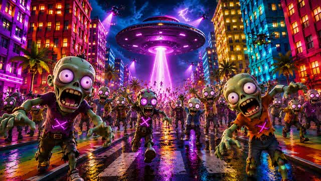 ZOMBIE - CITY INVASION — Fortnite Creative map