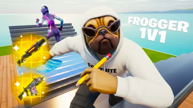 FROGGER 1V1 BUILD FIGHTS [200 PUMPS] — Fortnite Creative map cover art