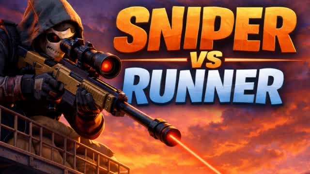 SNIPER vs RUNNER JM — Fortnite Creative map cover art