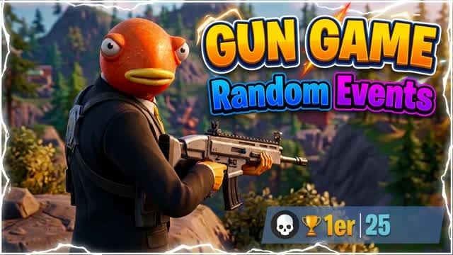 Black's Gun-Game [Random Events] — Fortnite Creative map cover art