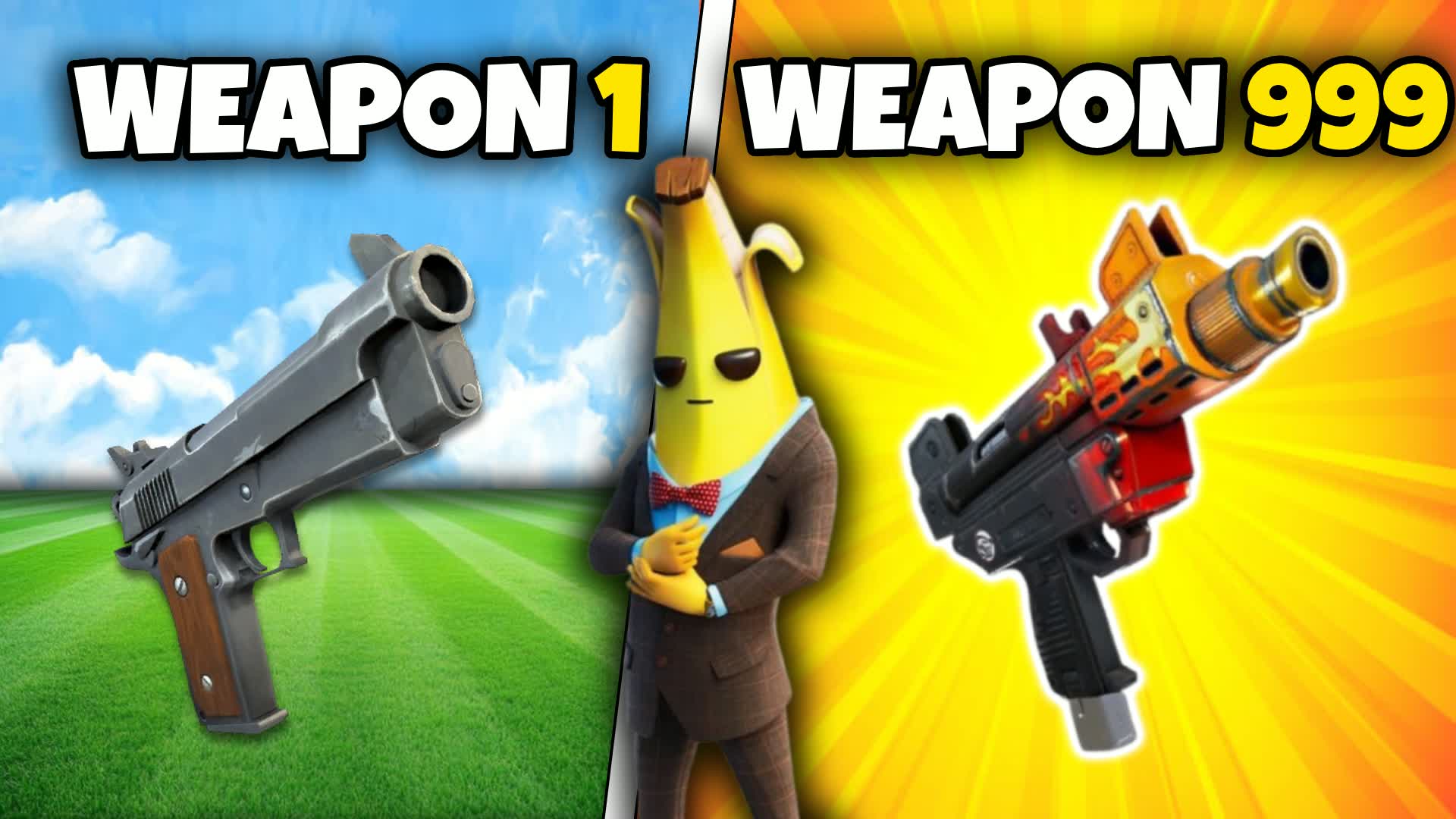[CRAZY] GUN GAME [1 HP] — Fortnite Creative map