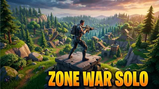Zone Wars Solo — Fortnite Creative map cover art
