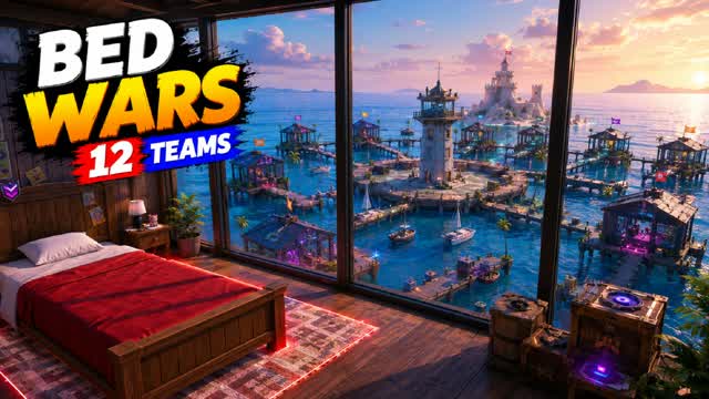 Bed Wars: 12 teams — Fortnite Creative map
