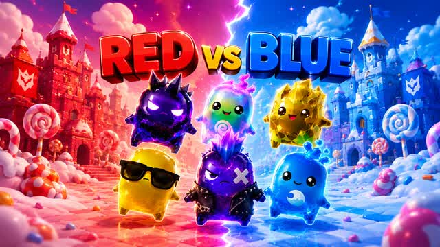 SUPER RED vs BLUE 💥 CHALLENGE TEAMS — Fortnite Creative map
