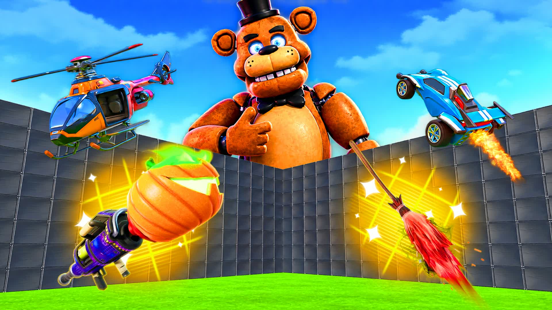 👻 FREDDY PVP -  EVERY GUN & 1V1 🎯 — Fortnite Creative map