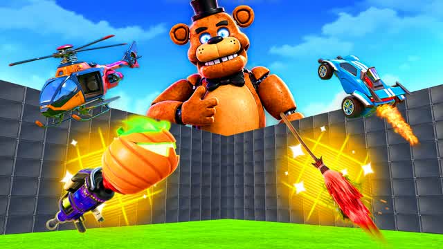 👻 FREDDY PVP -  EVERY GUN & 1V1 🎯 — Fortnite Creative map