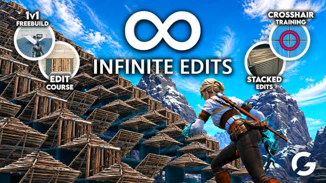 INFINITE Edits Map! [Edit Course Warmup] — Fortnite Creative map cover art