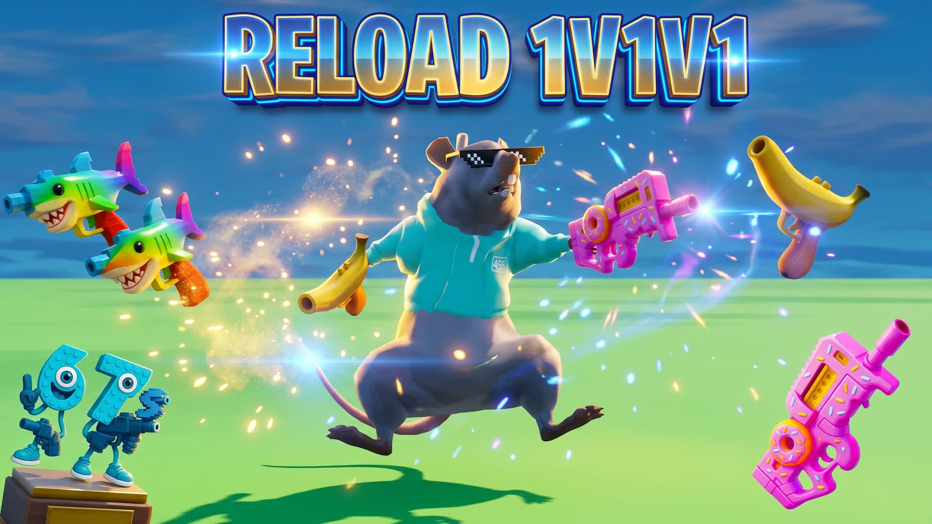 Brainrot Reload 1v1v1 β Fortnite Creative map