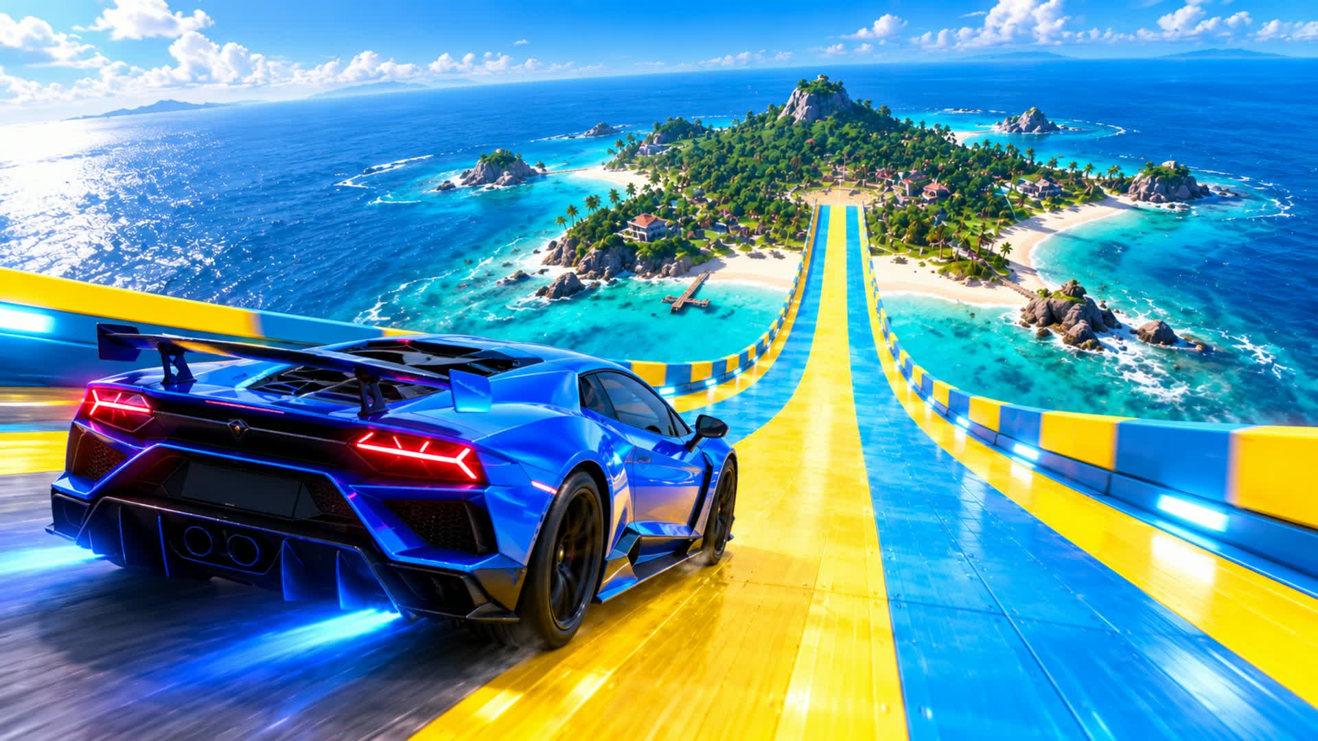 Super-velocidade race game — Fortnite Creative map