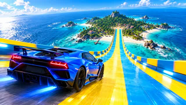 Super-velocidade race game — Fortnite Creative map cover art