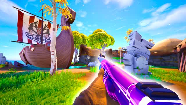 FIRST PERSON GUN GAME VIKING — Fortnite Creative map cover art
