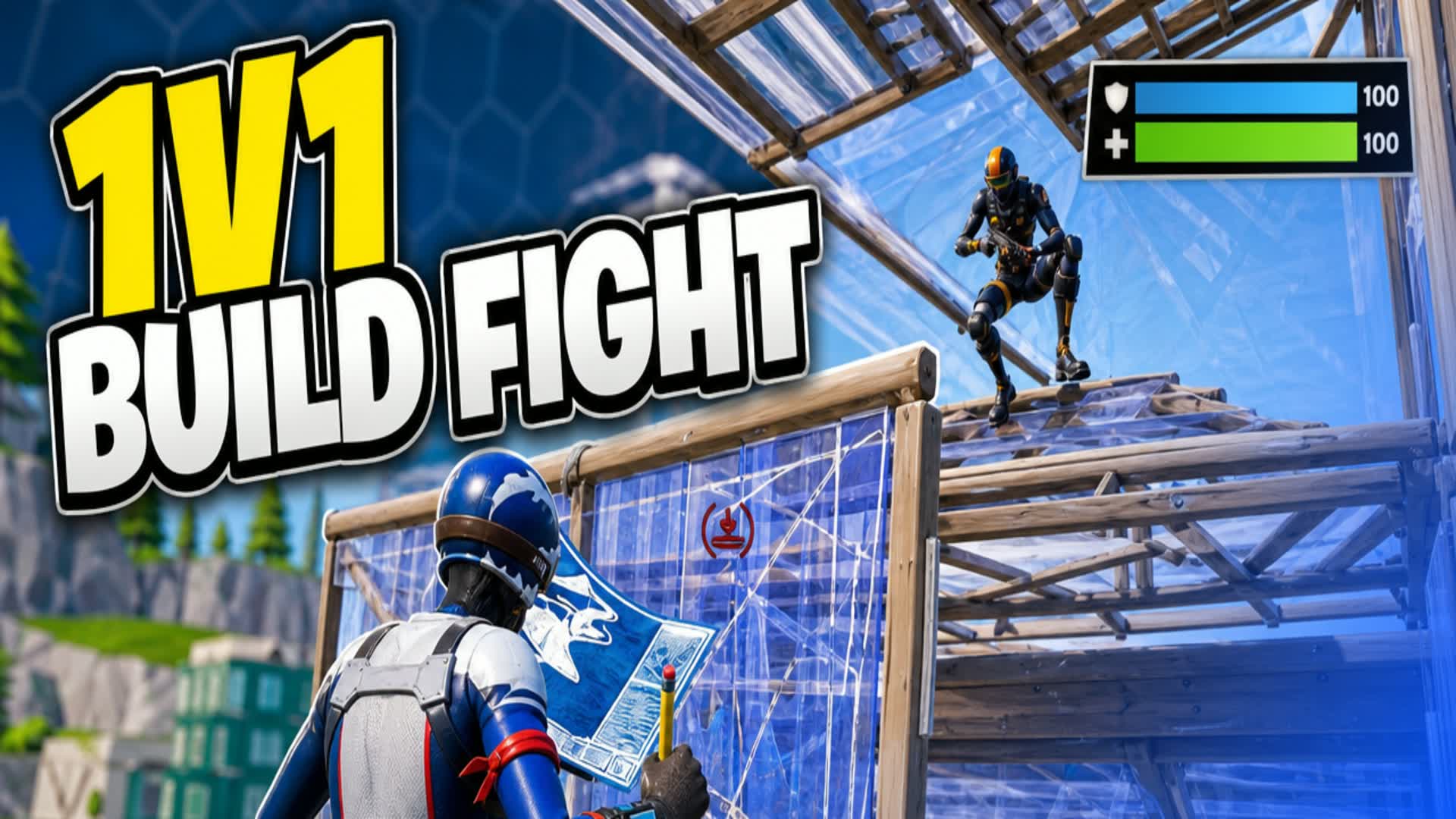 Basic 1v1 Build Fight — Fortnite Creative map