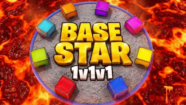 1V1V1 BASE STARS 🌟 — Fortnite Creative map cover art
