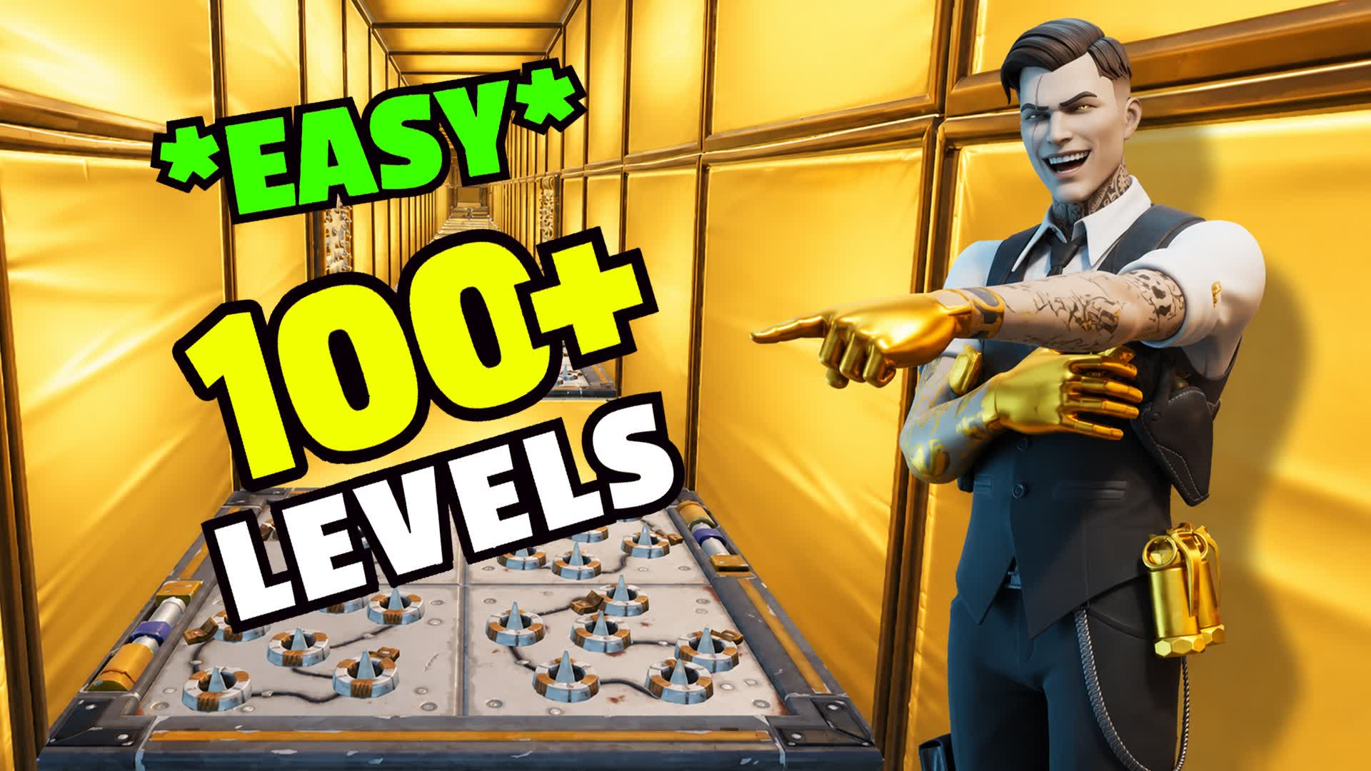 Epic Parkour 100 Levels — Fortnite Creative map