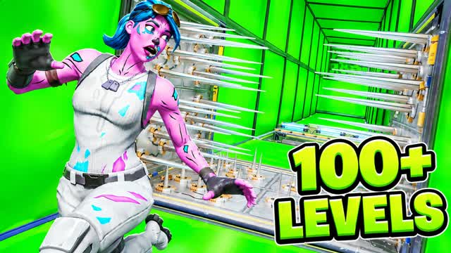 100+ LEVEL DEFAULT DEATHRUN - OG β Fortnite Creative map