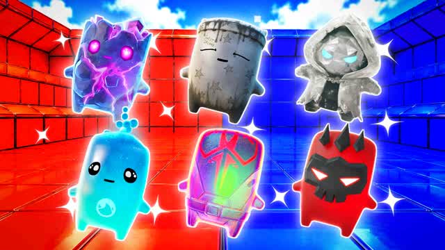 RED VS BLUE VICTORY SPIN 🔴🔵 — Fortnite Creative map