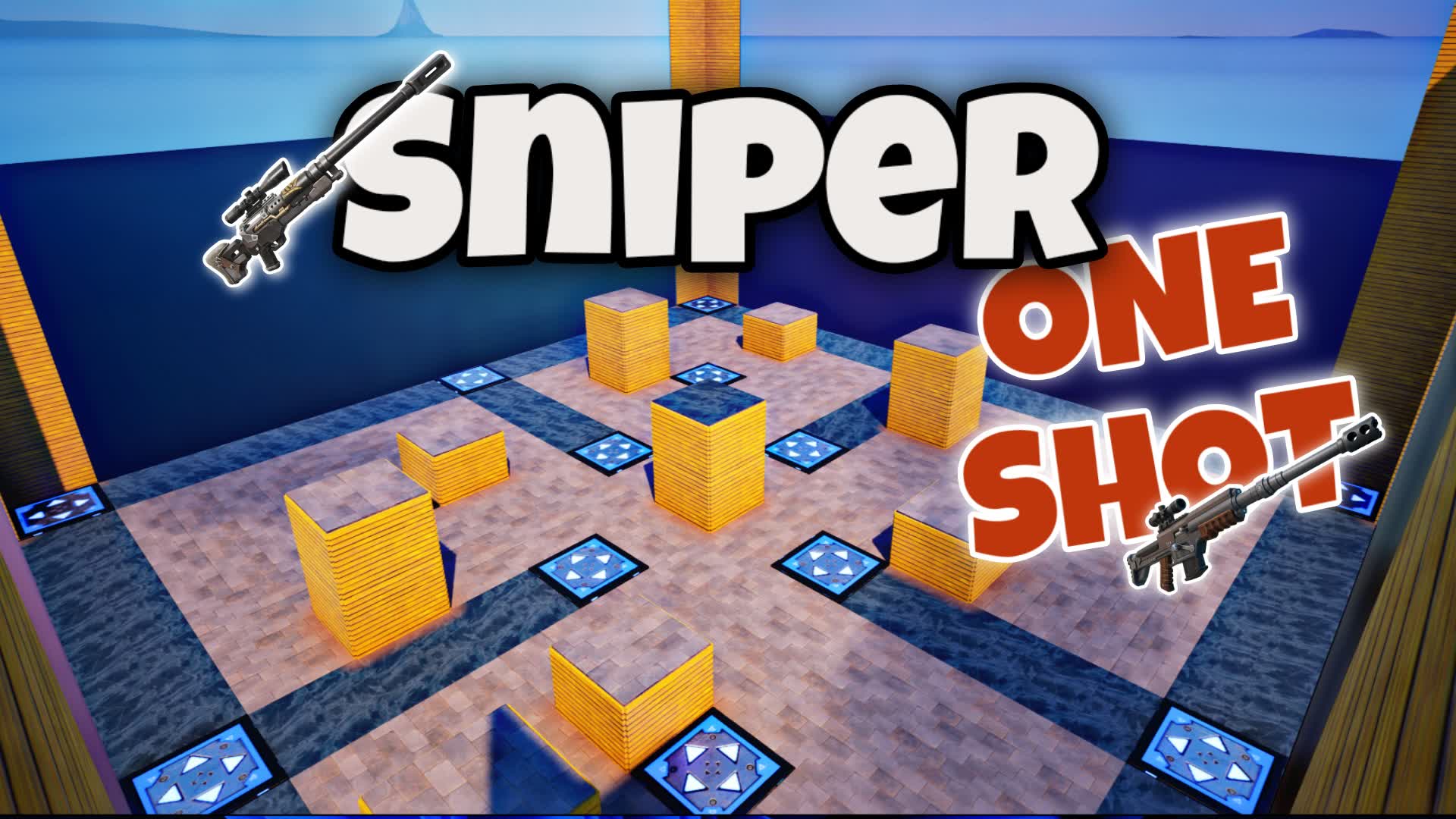 Sniper ONE SHOT FFA — Fortnite Creative map